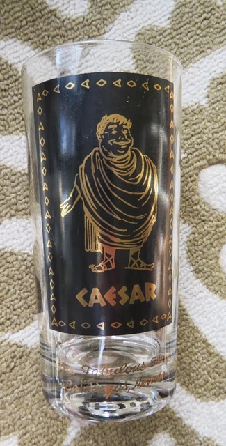 Vintage Las Vegas Casino Bar Glass - Caesar's Palace