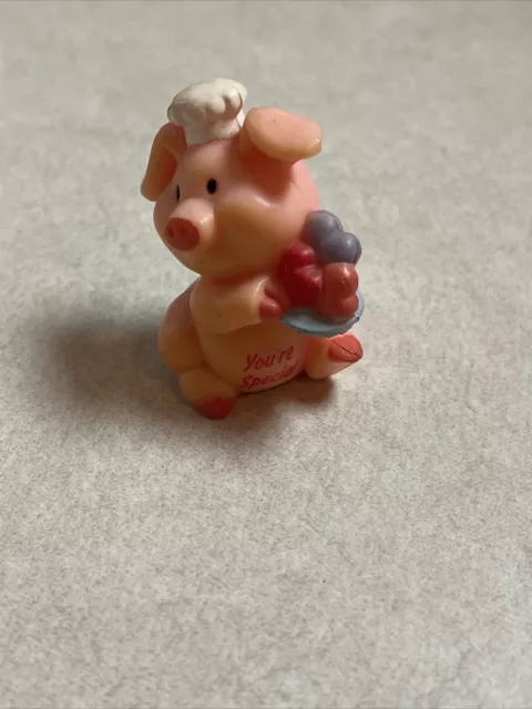 Russ Berrie Mini Holiday Figure Valentine's Day Pig