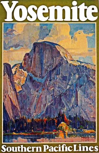 Southern Pacific Railroad Trains Yosemite. Trains Repro Prints Canvas or Paper