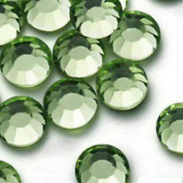 210 STRASS ADESIVI 3mm Verde Chiaro Brillante Brillantini Stickers Decorazioni