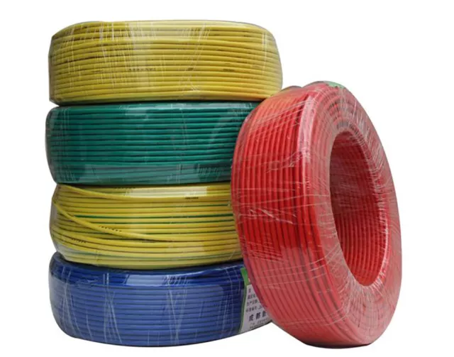 Pure Copper Single Core Hard Wire BV 1/1.5/2.5/4/6/10mm² PVC Insulated 4 Colors 2