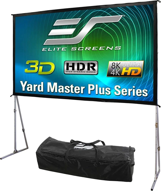 Elite Screens Yard Master Plus, 200-INCH 16:9 Height Setting Adjustable Portable