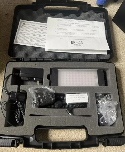 Kit de luz diurna LED Lite Panels MiniPlus 1 luz accesorios y estuche