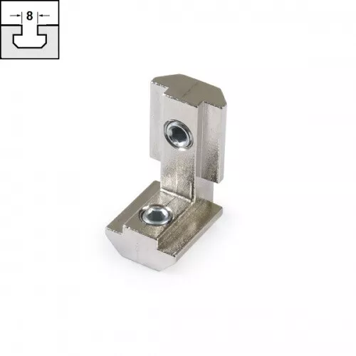Innenwinkel für Aluprofil 30 / 40 mm Nut 8 Profilverbinder Winkelverbinder