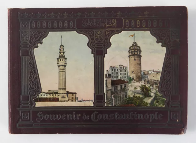 Antikes Postkarten Buch Fotos "Souvenir de Constantinopel" um 1900 (3863EB)