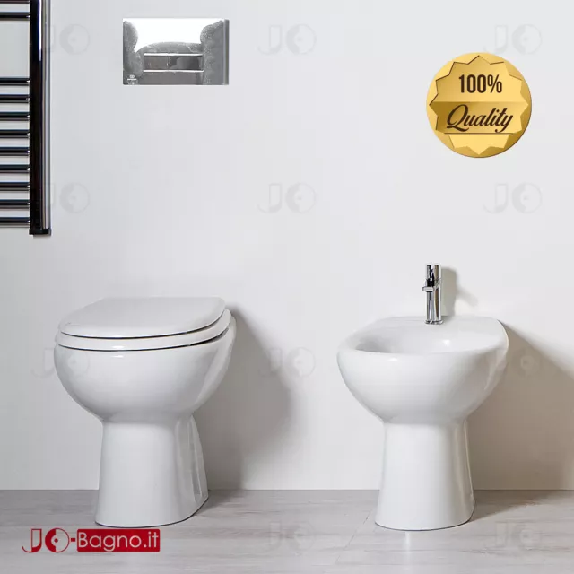 Sanitari Bagno a Terra 51x37 cm in Ceramica Bianca Lucida YOU