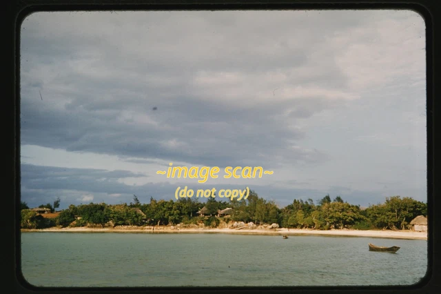 Okinawa, Japan Coastline in mid 1950s, Kodachrome Slide aa 23-5b