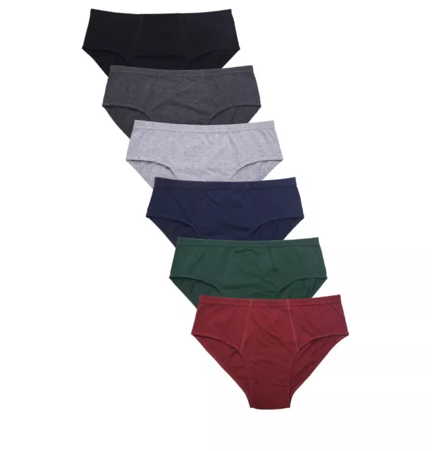 Men Bikini Briefs 100% Cotton Underwear 3 6 12 Pack Solid, Stripe, T-Band  Boxer