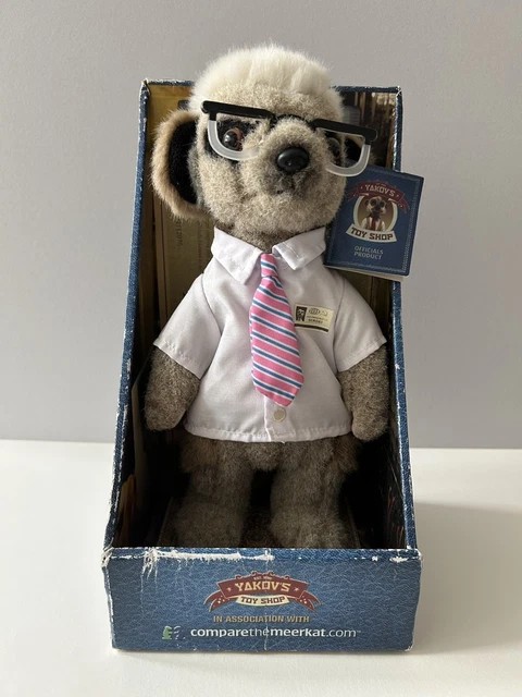 YAKOV'S TOY SHOP Sergei Compare the Meerkat Plush Soft Toy Glasses Tags ...