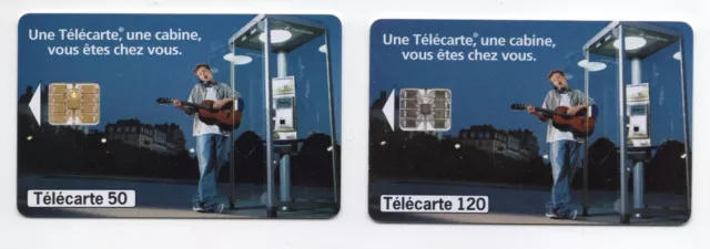 2 TELECARTES (CARTES TELEPHONIQUES) 1997 - GUITARE FT - F813 et F814 - TBE
