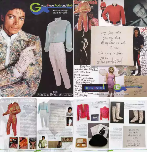 Michael Jackson Catalogue Enchères GOTTA HAVE IT Auction Catalog Limited 2010