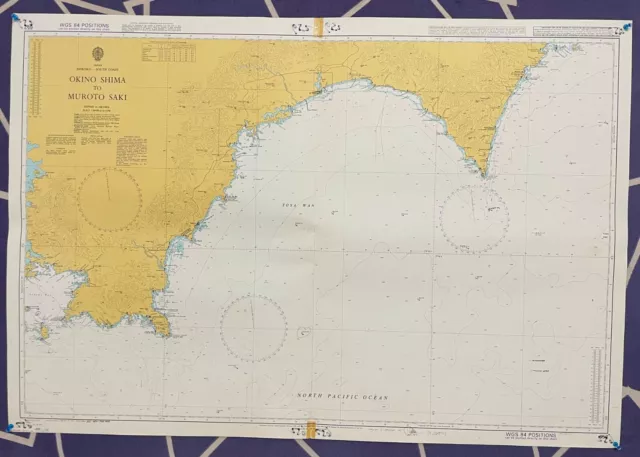 Admiralty 652 JAPAN SHIKOKU SOUTH COAST OKINO SHIMA TO MUROTO SAKI Map Chart