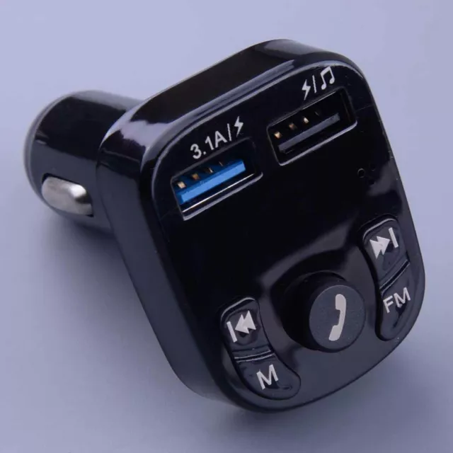 Car Bluetooth Wireless FM Transmitter MP3 Stereo Receiver Adapter USB Charger