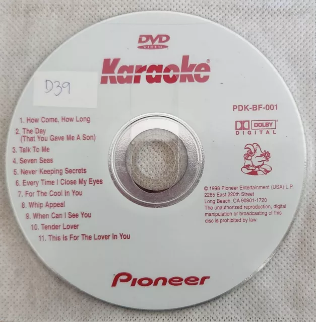 Pioneer Karaoke Dvd Pdk-Bf-001