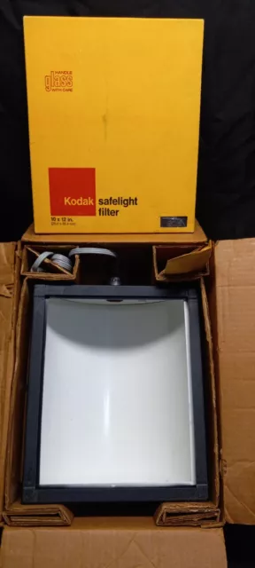 Filtro de lámpara Kodak SafeLight en caja original vintage sin probar fotos de verificación