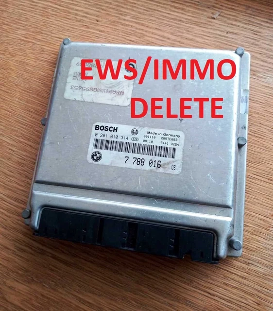 BMW M57 ECU Immo Off 0281010314 Ews Delete E38 E39 E46 E53 3.0D Dde4 ...