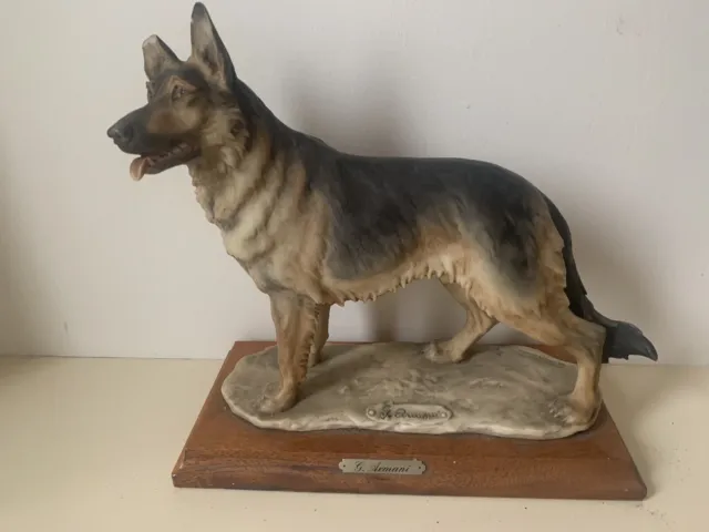 Giuseppe Armani 1983 German Shepherd /Alsatian Dog Sculpture  A/F