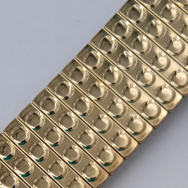 Bracelet De Montre Rowi Fixoflex S, Plaqué Or, 20 Mm, Vintage NOS