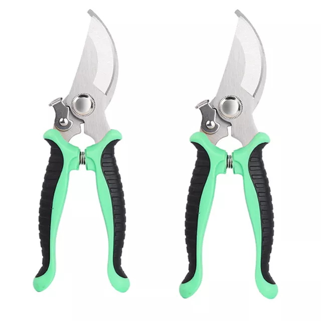 2x Garden Pruning Shears Plant Prune Scissors Trim Tree Snips Branch Secateurs