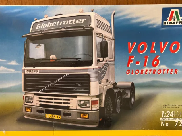 ITALERI Volvo F-16 Globetrotter Truck 1/24 Scale Model Kit - Vintage