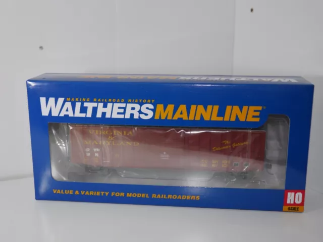 Walthers HO 910-1898 50' ACF EXTERIOR POST BOXCAR VIRGINIA & MARYLAND LRWN #1016