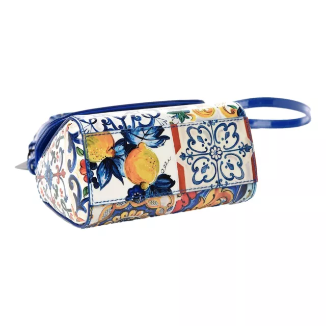 Dolce Gabbana Miss Sicily Majolica Patent Leather Micro Crossbody Bag 2