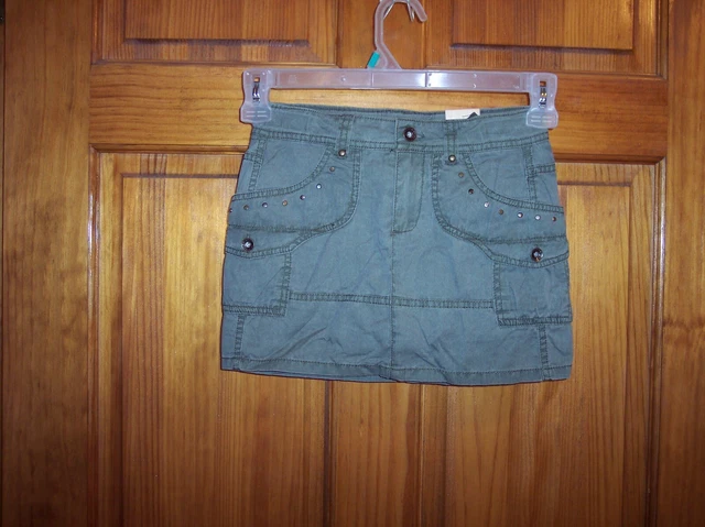 NWT Arizona Jeans Girls Size 10 Olive Green Skort Mini Skirt With Pants Under