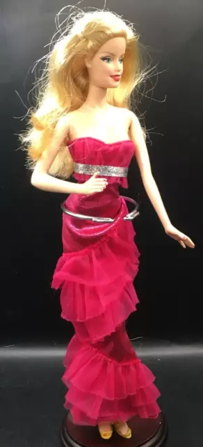 Mattel 2014 Holiday Barbie Collectors Doll Blonde Model Muse Mackie Redressed
