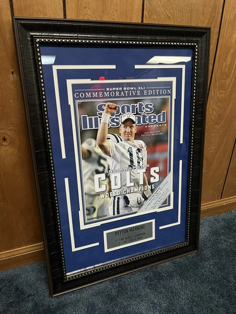 Peyton Manning Sports Illustrated Super Bowl XLI Poster “The Sheriff”