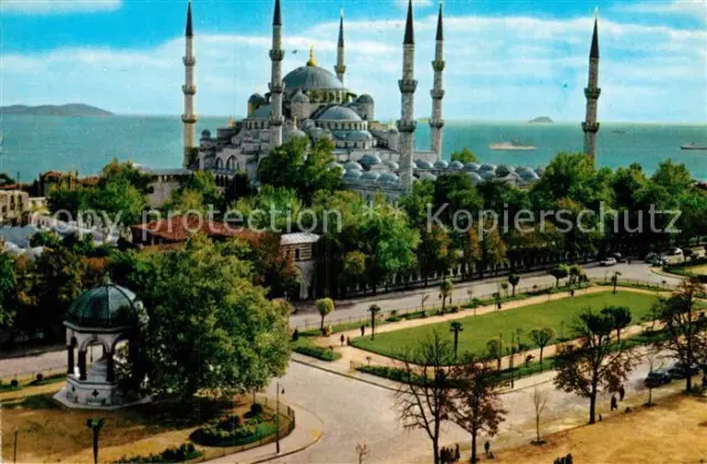 73009128 Istanbul_Constantinopel Blaue Moschee und Kaiser Wilhelm II Brunnen Ist