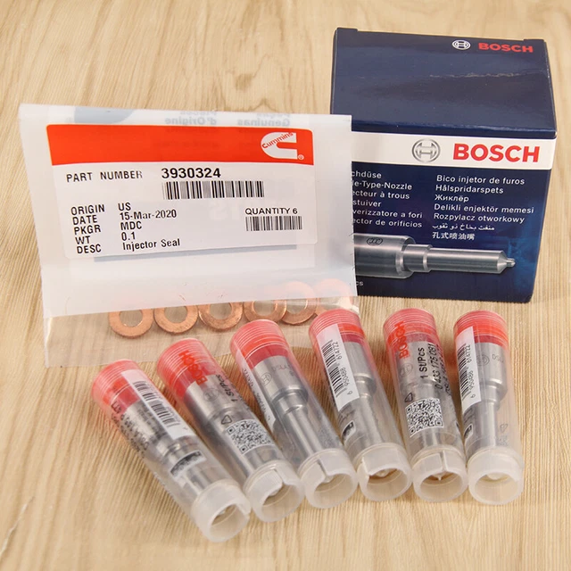 6X For 94-98 Dodge Cummins +140HP Performance Injector Nozzles 145* Spray 12V