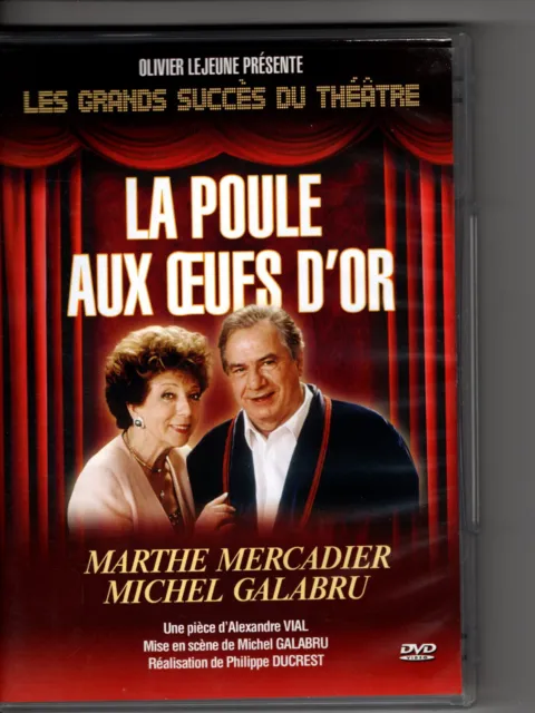 Dvd Pièce De Théâtre La Poule Aux Oeufs D'or Marthe Mercadier Michel Galabru