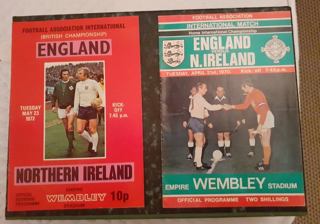 16 ENGLAND Football Programmes 1970-84 £9.99 - PicClick UK