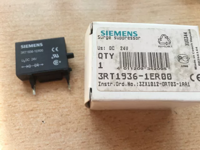 Siemens- 3RT1936-1ER00 3RT Surge Suppressor 24VDC for Contactor Size S2 S3 Z3100