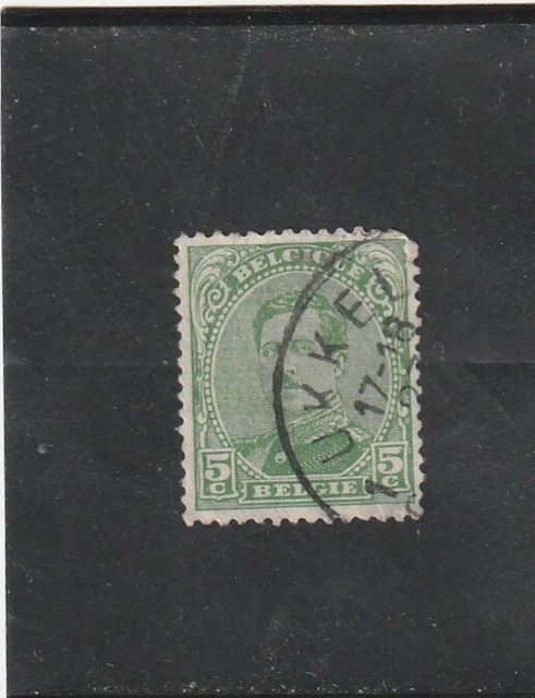 L6002 BELGIQUE timbre Y&T N° 137 de 1915 " " Oblitéré