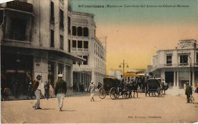 CPA AK CASABLANCA Carrefour de l'Avenue du Général-moinier MAROC (23495)