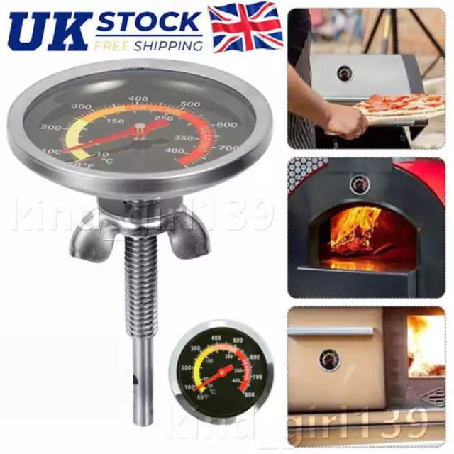 Barbecue Thermometer Oven Pit Temp Gauge 100~400℃BBQ Smoker Grill Temperature BZ