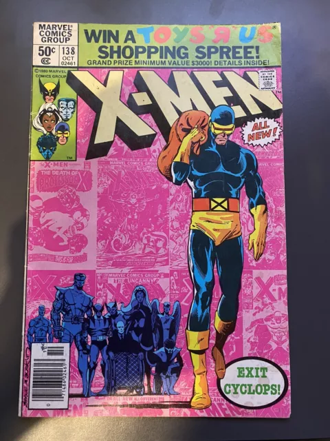 The Uncanny X-Men 138 (1980) Cyclops leaves the team Marvel Comics