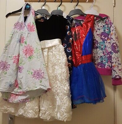 Girls Bundle 4 Dresses/ 1 Jumper  Size 5 Years Used!!