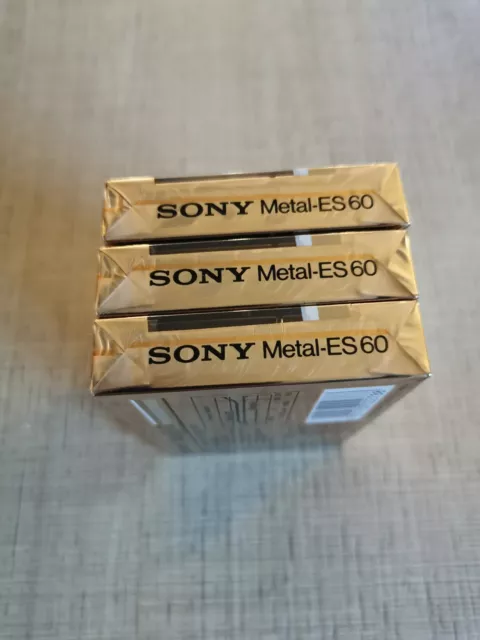 Lot De 3 Cassettes Audio Sony Métal ES 3