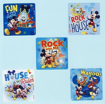 10 Mickey Mouse Funhouse Large Stickers - Minnie, Donald, Pluto, Goofy, Daisy