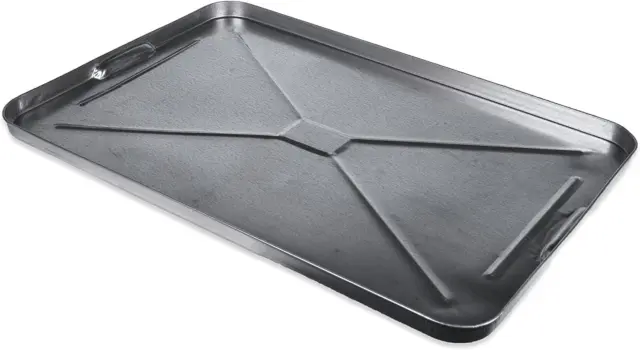 Oil Drip Pan Galvanized Tray Under Car Garage Floor Automotive Metal 6 Quarts