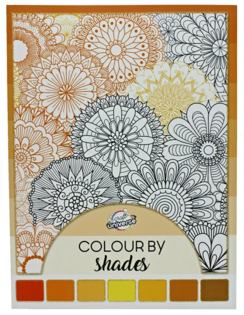 Mandala Malbuch sortiert nach Farbtönen 40 Motive 20 Seiten A4 Malen Zeichnen