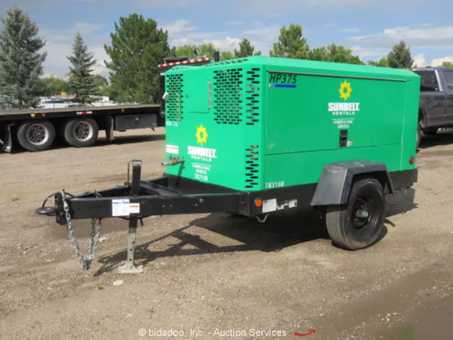 2012 Doosan HP375WCU-T3 375 CFM Towable Air Compressor Cummins bidadoo -Repair