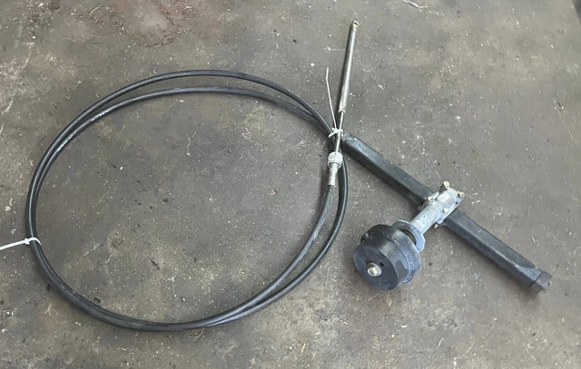 Teleflex Marine Boat Steering rack with 14ft cable