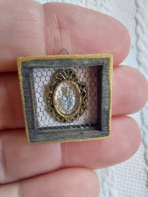 Arte Sacra, Miniatura OOAK dollhouse riproduzione ex Voto Cuore Sacro