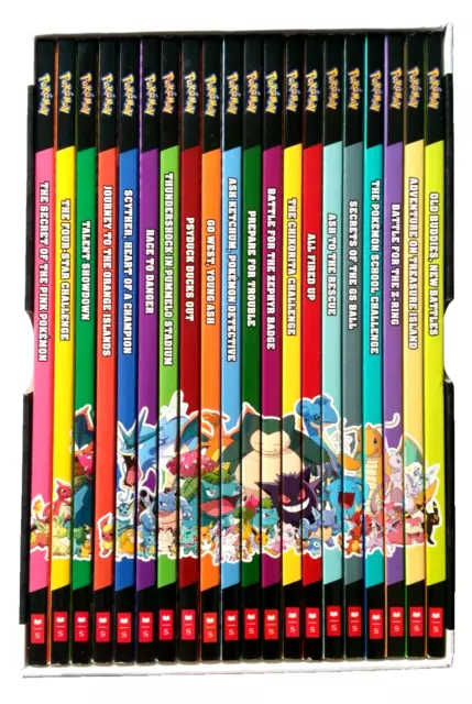 Pokemon Battle Collection 20 Books Chapter Library Slipcase Kids Gift Set