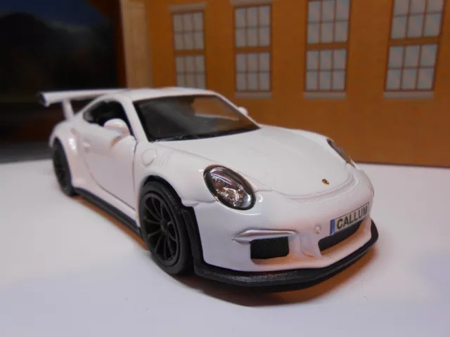 PERSONALISED PLATES PORSCHE 911 GT3 RS Model Toy Car boy girl dad BIRTHDAY BOXED