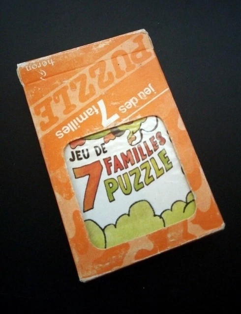 JEU DE CARTES 7 FAMILLES WESTERN . 1970 CATEL & FARCY complet (sans la