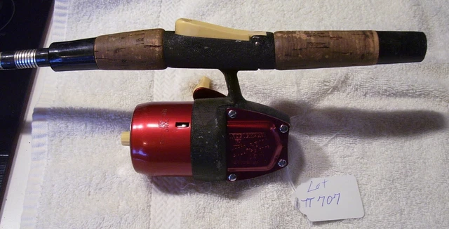 Vintage True Temper Uni Spin 63R Rod Reel  6' Rod Nice Working Lot Tt707